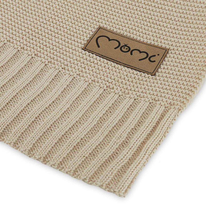 Auguster Cotton Baby Blanket, Beige