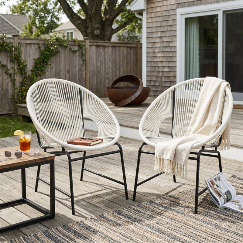 Ensemble de 2 chaises d'extérieur NUSA