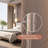 Modern Minimalist Stainless Steel Frame Mobile Arched Full-Length Mirror-117954009