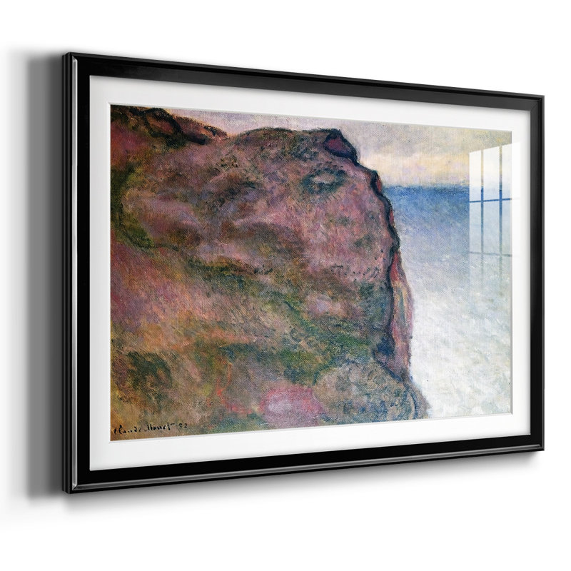 Cliff At Petit Ailly, At Varengeville, 1896, reproduction d'art sur papier, Noir, H 19 po x l 27 po x P 1,5 po