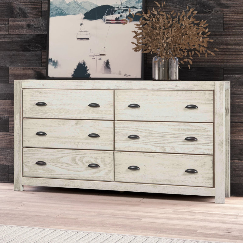 Montauk Bedroom Set, Rustic Gray, King, 4 Pcs: Bed, 2 Nightstands, Dresser