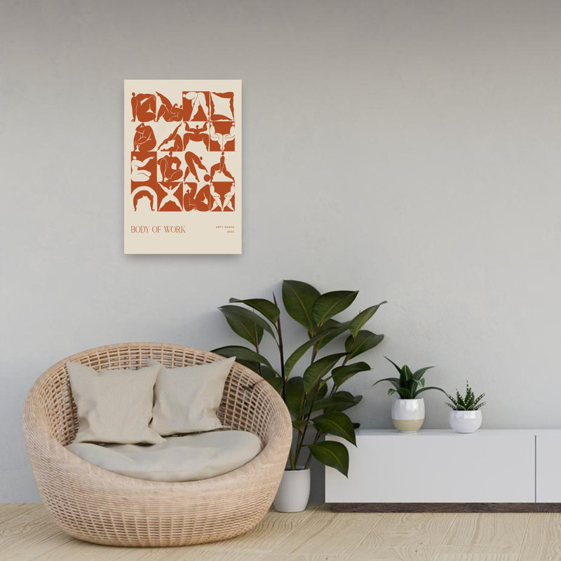 Body Of Work Abstract Contemporary Wall Art Print 1 Piece Wrapped Canvas Wall Art, 60.96cm H x 40.64cm W