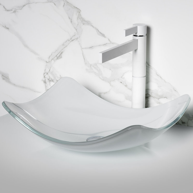 15.7'' L Bathroom Sink, White