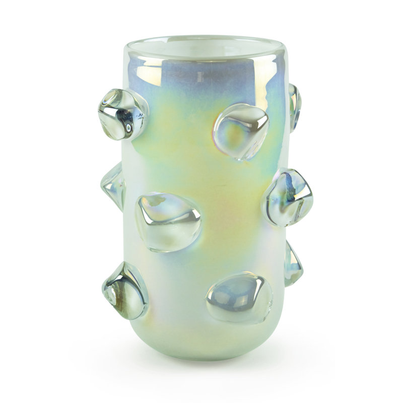 Handmade Glass Table Vase, White