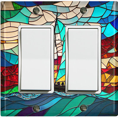 Nature Themed 2 - Gang Rocker Standard Wall Plate