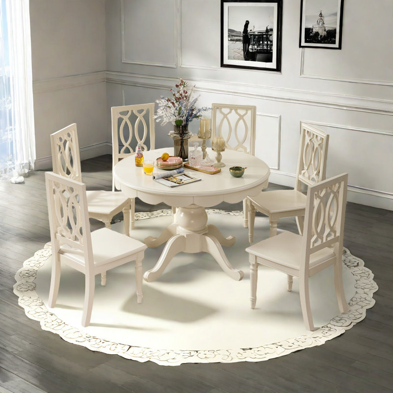 Table de salle à manger, H 30,7 po x L 47,2 po x l 47,2 po
