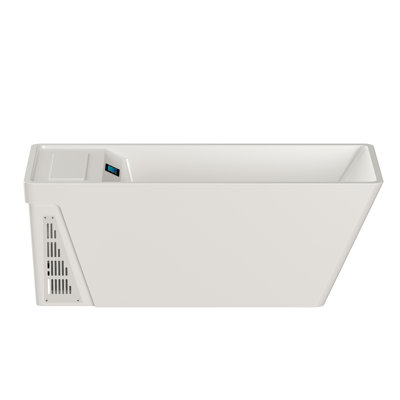 All-in-one 78 In. X 31 In. Cold Plunge Bathtub Ice Bath W/ Right Drain - Ozone Sterilization - Chiller - Heater In White