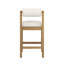 Tabouret à hauteur de comptoir crème-126553904