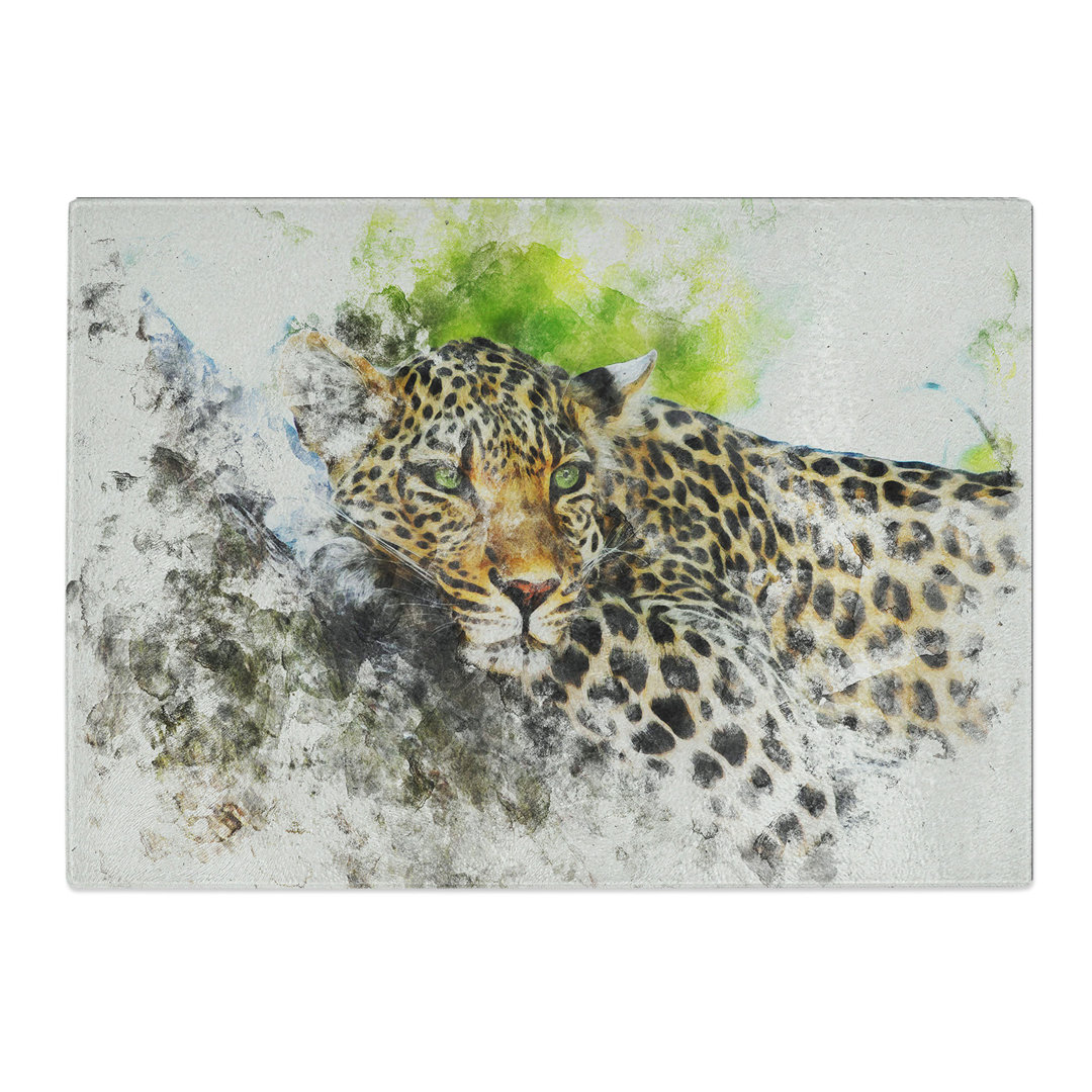 Leopard Vol.2 Watercolour Chopping Board