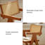 Chaise en bois massif au fini naturel
