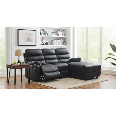 Carter 3 Seater Faux Leather Reclining Sofa