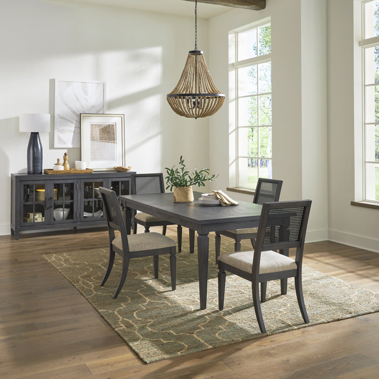 Vernet Piece Rectangular Dining Table Set w/ 20" Leaf