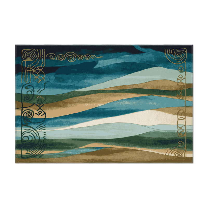 Luminous Pathways Indoor And Outdoor Area Rug, Rectangle 3' x 5'