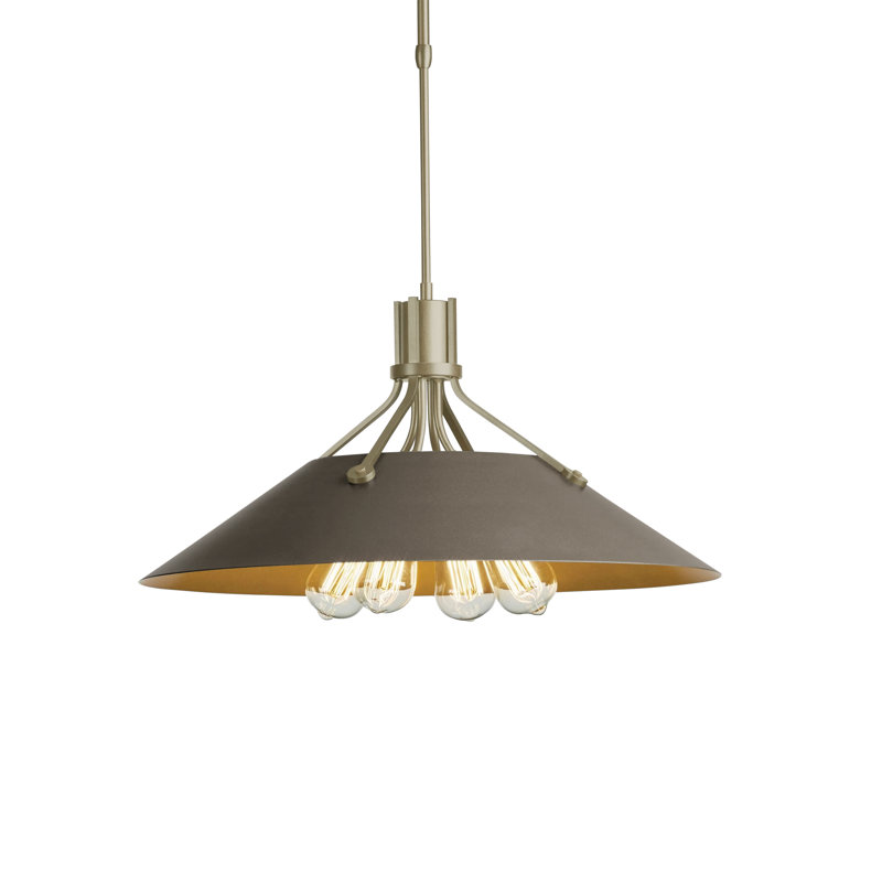 Henry 4 - Light Single Cone Pendant, Bronze, Dark Smoke