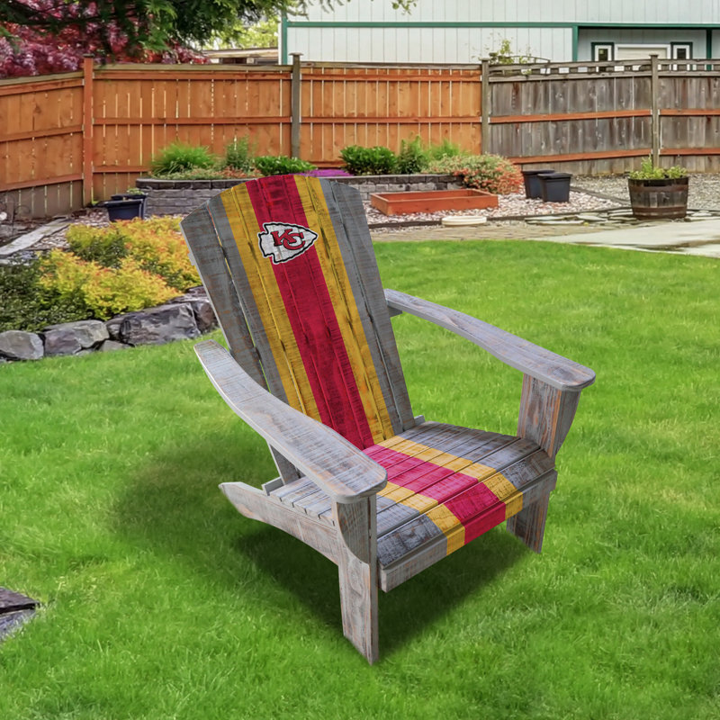Wood Outdoor Adirondack Chair, Kansas City Chiefs