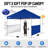 10 Ft. W x 10 Ft. D Steel Pop Up Instant Canopy Tent with 2 Half Sidewalls-108161937