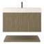 Ensemble de meuble-lavabo mural 36 pouces avec portes et tiroir intérieur Stella-415183449