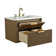 Liljan 30'' Wall-Mounted Single Bathroom Vanity with Engineered Stone Top