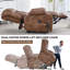 Fauteuil inclinable électrique Power Lift en métal et bois pour la détente à la maison