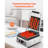 Commercial Panini Grill, 1800W Electric Sandwich Panini Maker, Stainless Steel Sandwichs Press Grill with Handle and Temp Control, 8.8x9 in Full Grooved Enamel Plate for Hamburger Steak Bacon