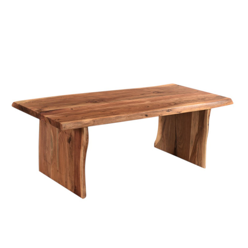  Table basse 51 po en bois massif brun - style transitionnel
