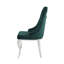 Ensemble de 2 chaises d'appoint en tissu et acier inoxydable Dekel Green-2060089159