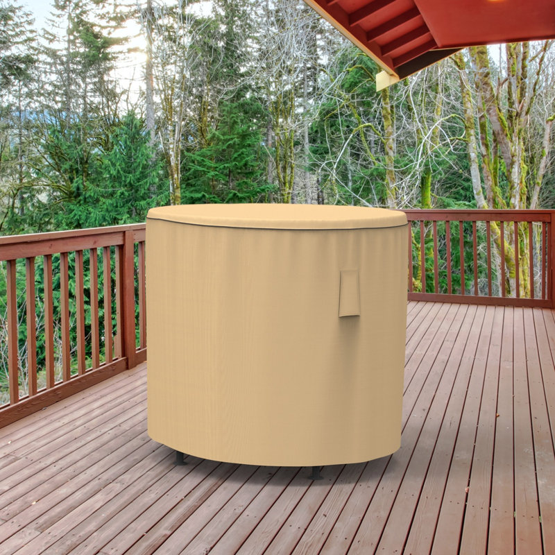 Housse pour table de patio Eduardo, H 42 po x P 50 po, Beige sable