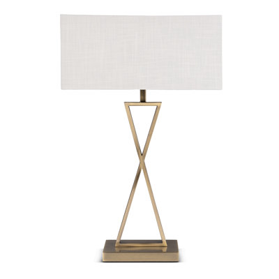 Avory 64cm Rectangle Metal Narrow Table Lamp