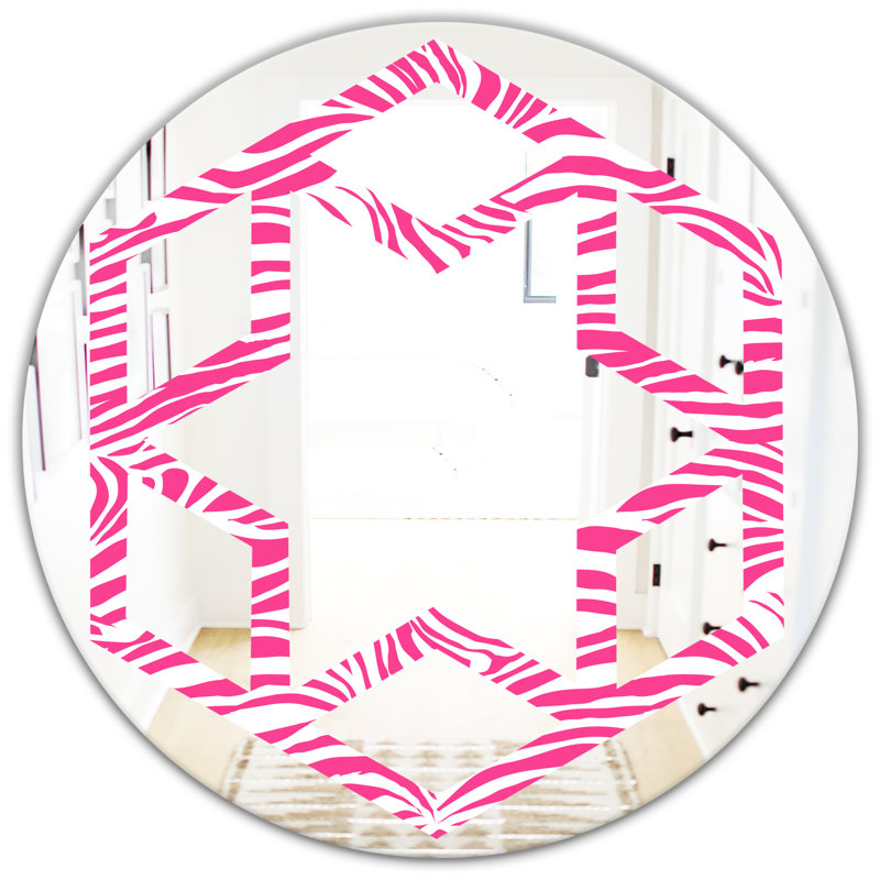 Miroir mural Hexagon Star Glamour Zebra, 31,5 po x 31,5 po