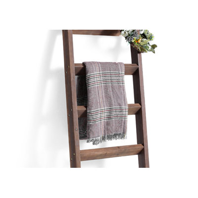 57" Thick Wooden Blanket Ladder