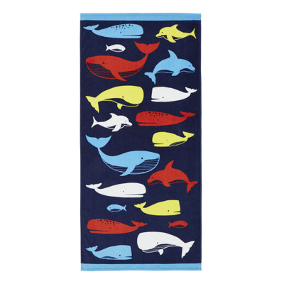 Whales Beach Towel