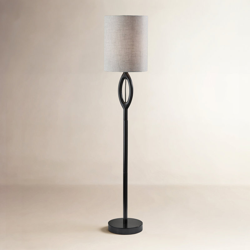 Kyas 61'' Floor Lamp, Gray, Natural