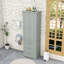 Grande armoire de rangement avec 3 tiroirs et tablettes réglables pour la salle de bain ou la cuisine-1792334649