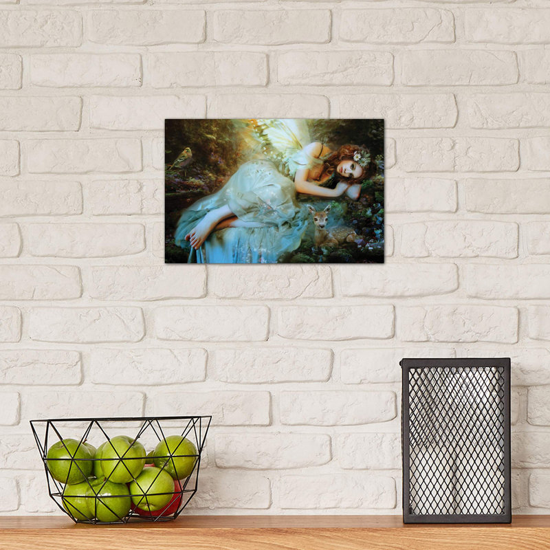 Spring Fairy by Bente Schlick - Print on Canvas, No Frame, 66.04 cm H x 45.72 cm W x 1.91 cm D