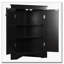 Armoire de rangement d'angle pour salle de bain avec tablettes réglables-167554260