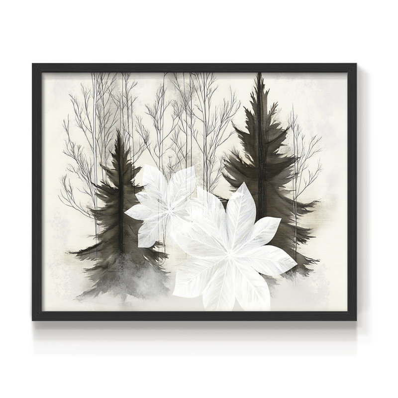 Chirstmas Art-DCLxxxi - reproduction encadrée, H 11 po x l 14 po, Noir, noir, noir, noir