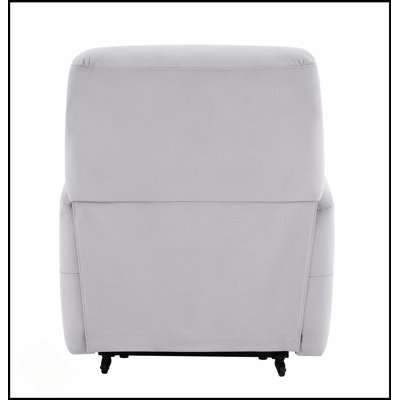 Fauteuil inclinable électrique en cuir Freddie Grey Aire Power Motion
