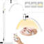 Lampe sur pied à DEL avec demi-lune 70,8 po pour extension de cils Joba-871246587