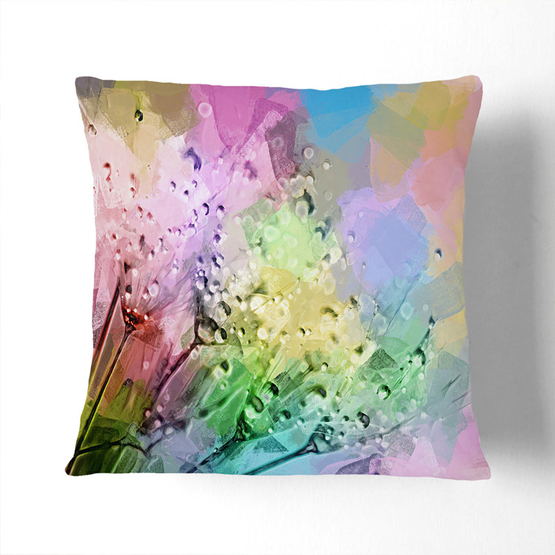 Abstract Square Cushion, Black, 55cm H x 55cm W x 20cm D