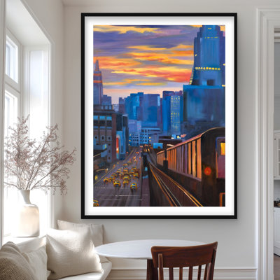 Subway in New York City - Contemporary Transportation Print