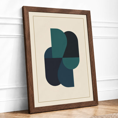 Geometric Harmony Minimalist - Framed Print