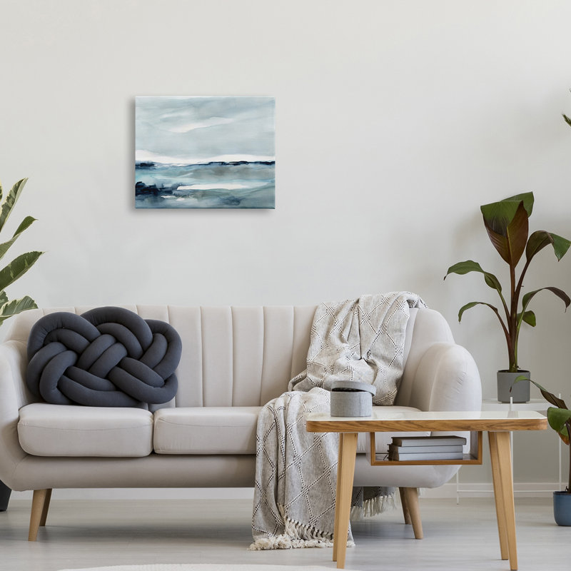 Paysage abstrait de l'océan polaire désolé, Caroline Robinson, Toile tendue, H 20 po x l 16 po