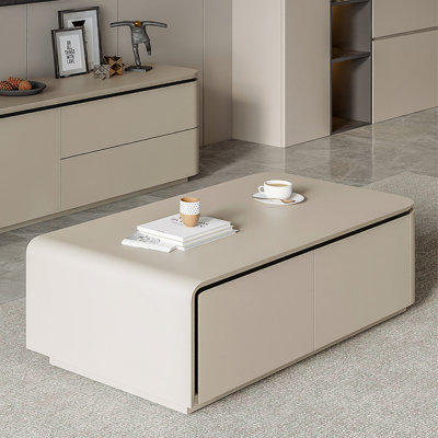Table basse multifonctionnelle avec rangement ouvert
