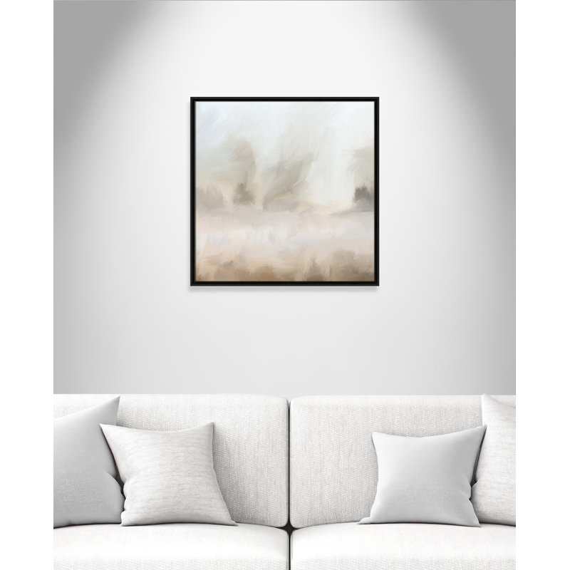 Bushwick Mirage - Toile à cadre flottant, L 25,5 po x H 25,5 po, Espresso