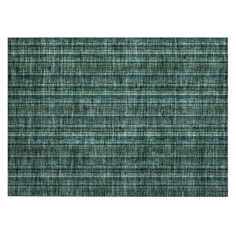 Chayden Washable Striped Indoor / Outdoor Rug, Rectangle 1'8" x 2'6"