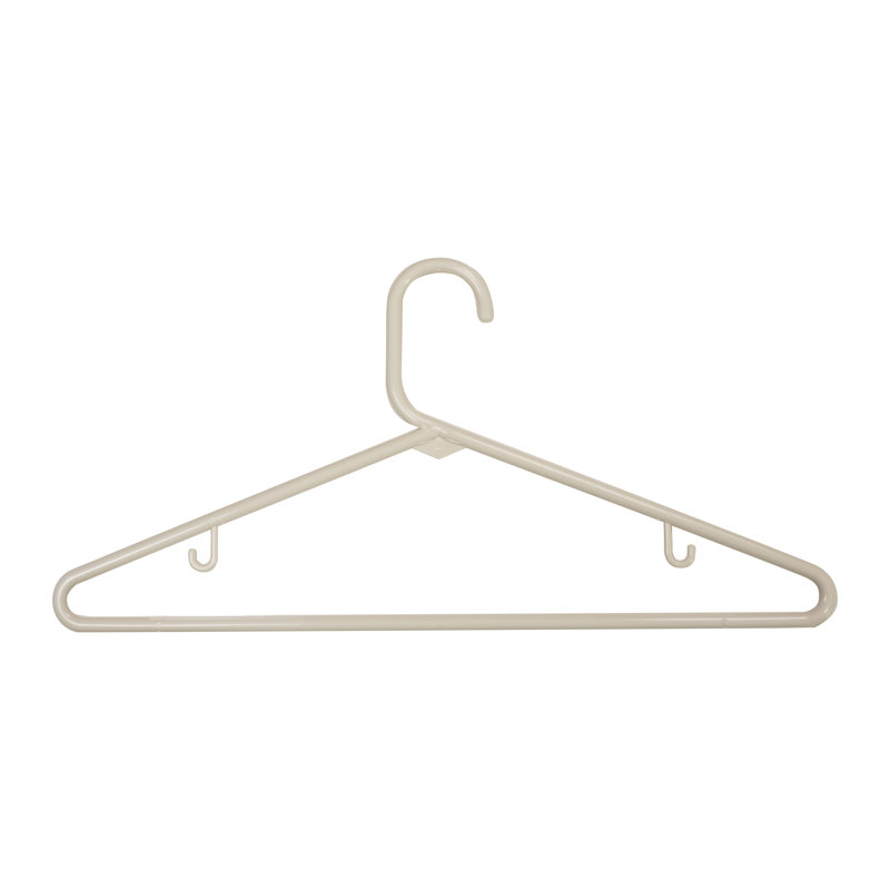 Cintre tubulaire en plastique pour costume / manteau Fricks, Ivoire