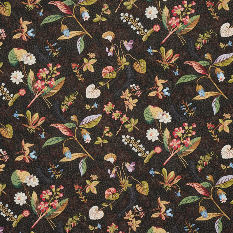 Blackwell Linen Fabric, Noir