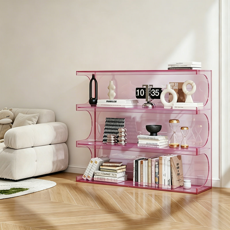 Support de présentation Wave Wave, 39.37" H x 47.24" W x 11.81" D, Pink