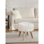 Boucle Patchwork Oversized Handwoven Stool