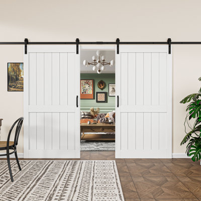  Double porte de grange coulissante double Mordern